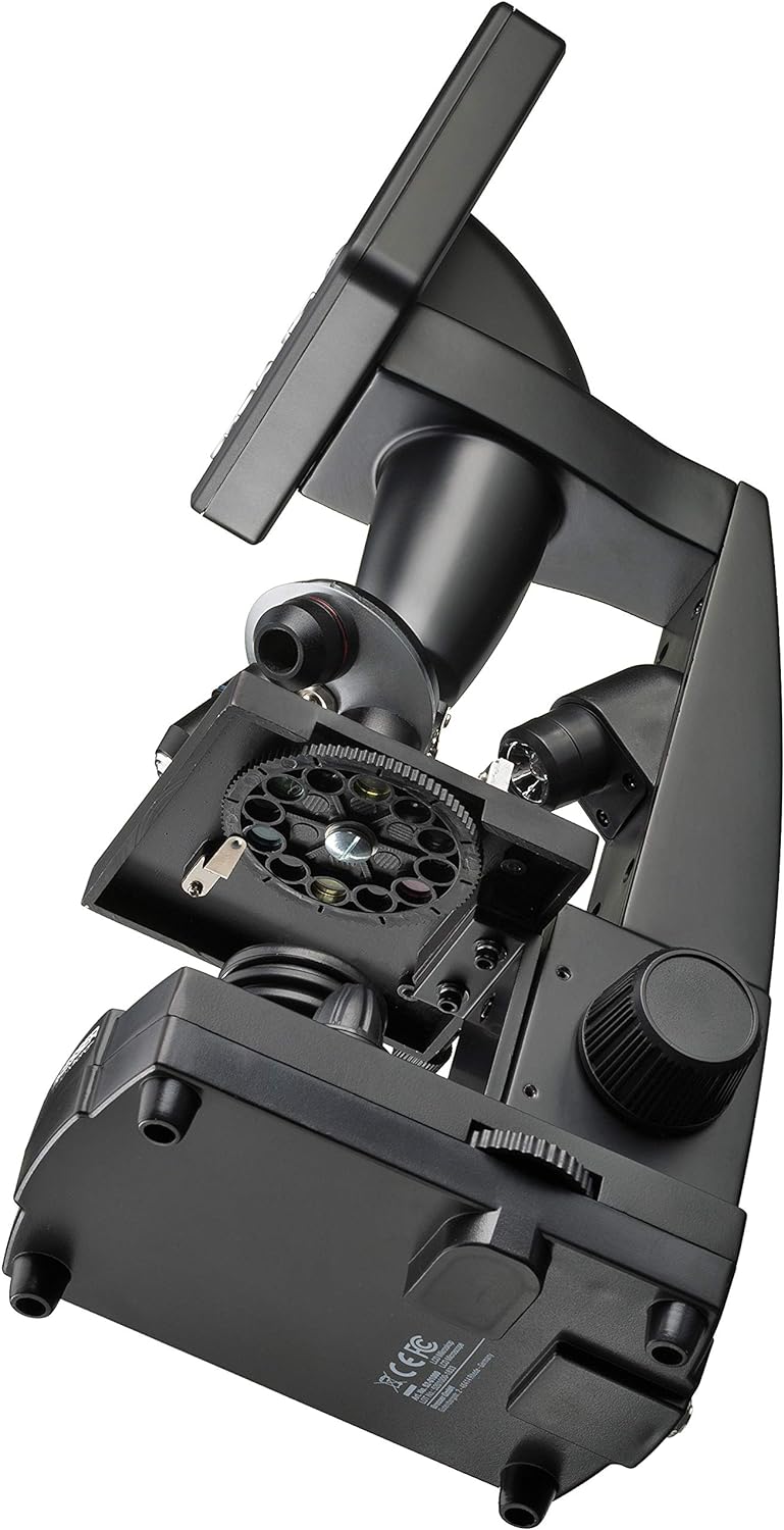 Bresser Durchlicht und Auflicht LCD-Mikroskop 50x-500x, (2000x digital), 5 Megapixel Sensor und 8,9