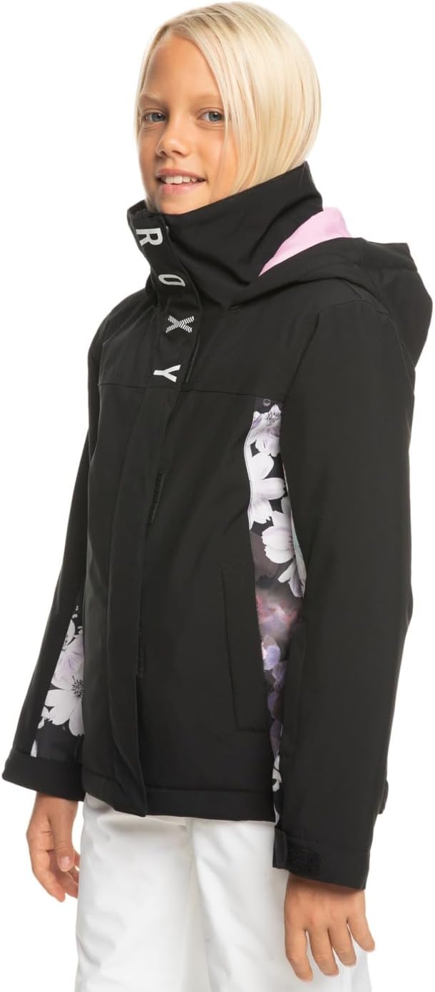 Roxy Mädchen Galaxy Girl Jk Schneeanzug 38 True Black Blurry Flower, 38 True Black Blurry Flower