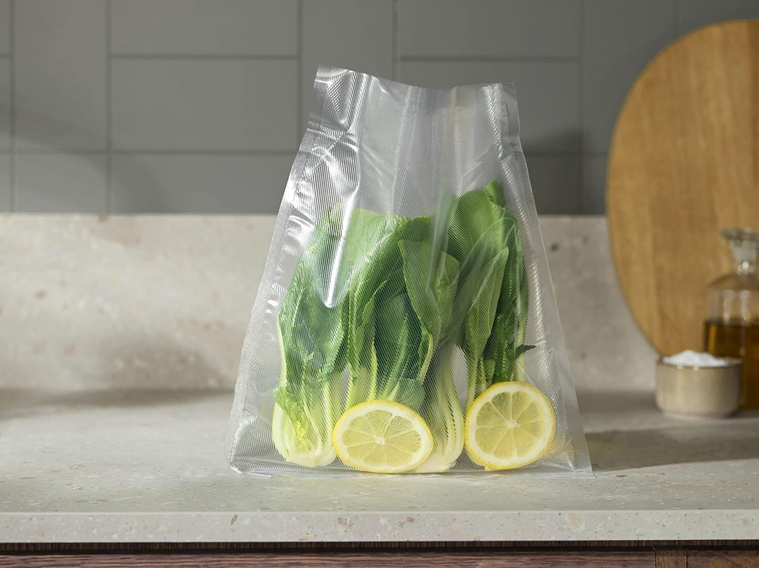 Electrolux 2x Rollen Plastiktüten für Vakuumverpackung, 28cmx6m, Modell EVSRR1, FDA-zugelassenes Mat