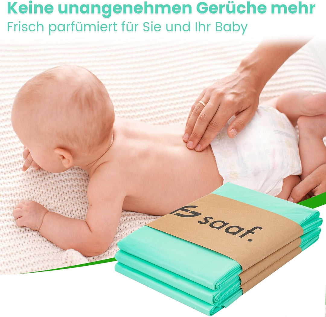 Saaf Windeleimer Nachfüllpack – kompatibel mit Korbell 15/16 Liter und Litter Champ – 6 Stück – Parf