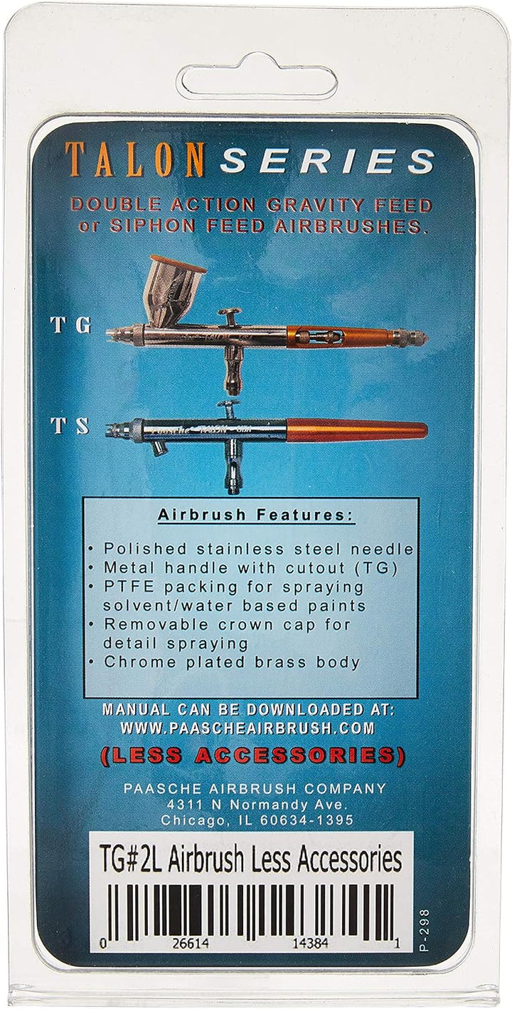 Paasche Airbrush Double Action Feed Airbrush, Mehrfarbig 19.05 x 5.08 x 7.62 cm, 19.05 x 5.08 x 7.62