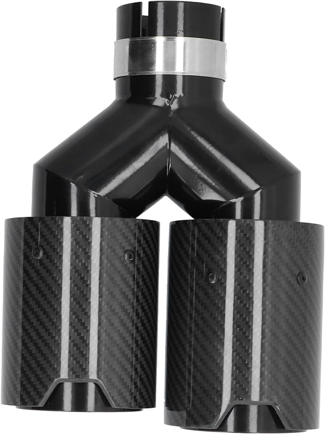 Exhaust Dual Tips 2.24-60 Mm Auto Endrohr,Carbon Car Dual Auspuff Endrohr M Performance Endrohr Univ