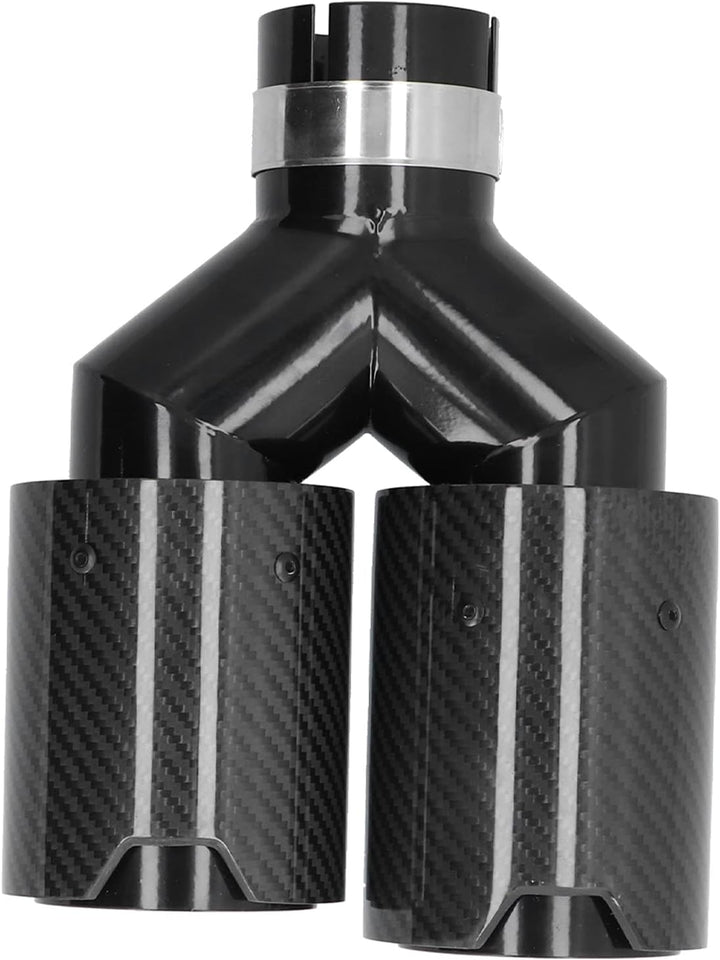 Exhaust Dual Tips 2.24-60 Mm Auto Endrohr,Carbon Car Dual Auspuff Endrohr M Performance Endrohr Univ