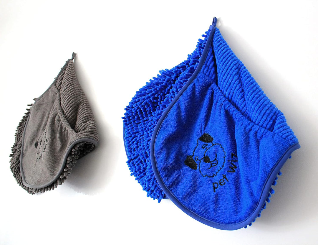 pet wiz Mikrofaser-Handtuch für Nudeln/Chenille, super saugfähig, schnell trocknend, leicht, mit pra