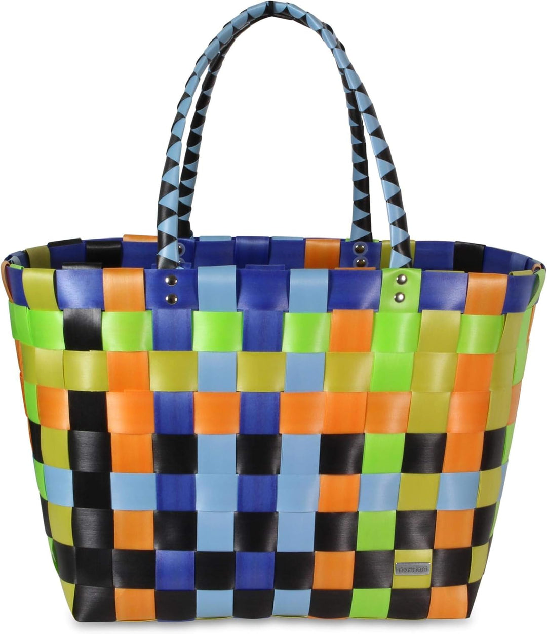normani Einkaufstasche geflochten mit Henkeln - Tragetasche extra robust Farbe Classic/Millennium Cl