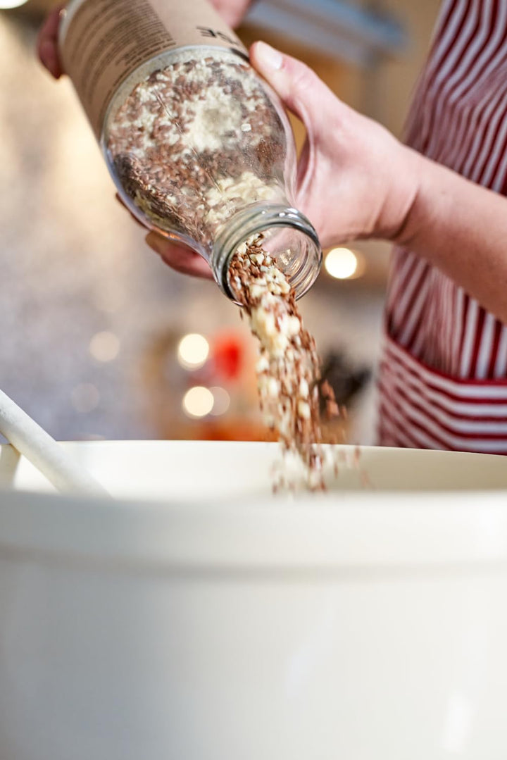 Brotbackmischung "Segne dieses Haus" Backmischung im Glas Flasche Geschenk Geschenkidee Einzug Einzu