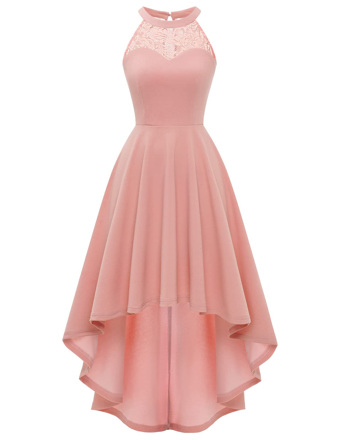 Bbonlinedress Abendkleider elegant für Hochzeit gast festliches Kleid Damen Neckholder Konfirmations