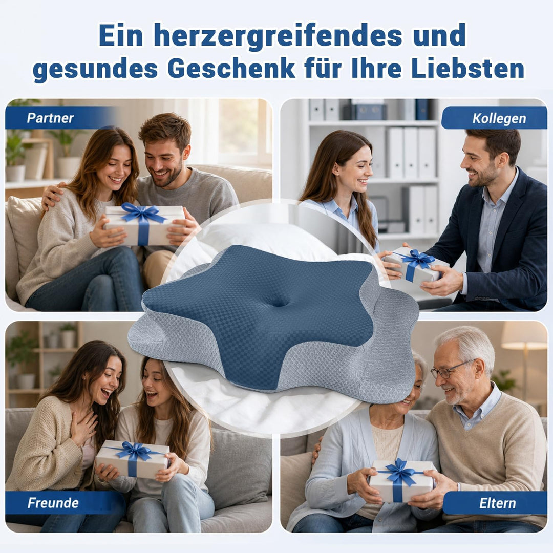 Memory Foam Kissen, Gebärmutterhalskissen für Nacken und Schultern Schmerzlinderung, Ergonomische Ko