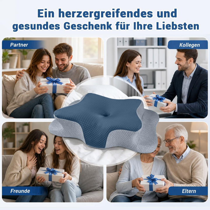 Memory Foam Kissen, Gebärmutterhalskissen für Nacken und Schultern Schmerzlinderung, Ergonomische Ko