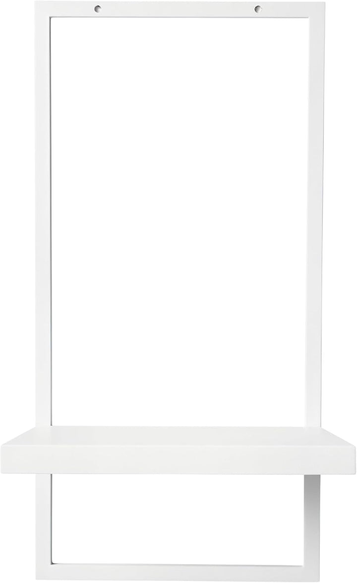 UNO RIPIANI Wandregal aus Metall – modernes Wandboard zur Wandmontage, pulverbeschichtet, 20×21×40 c