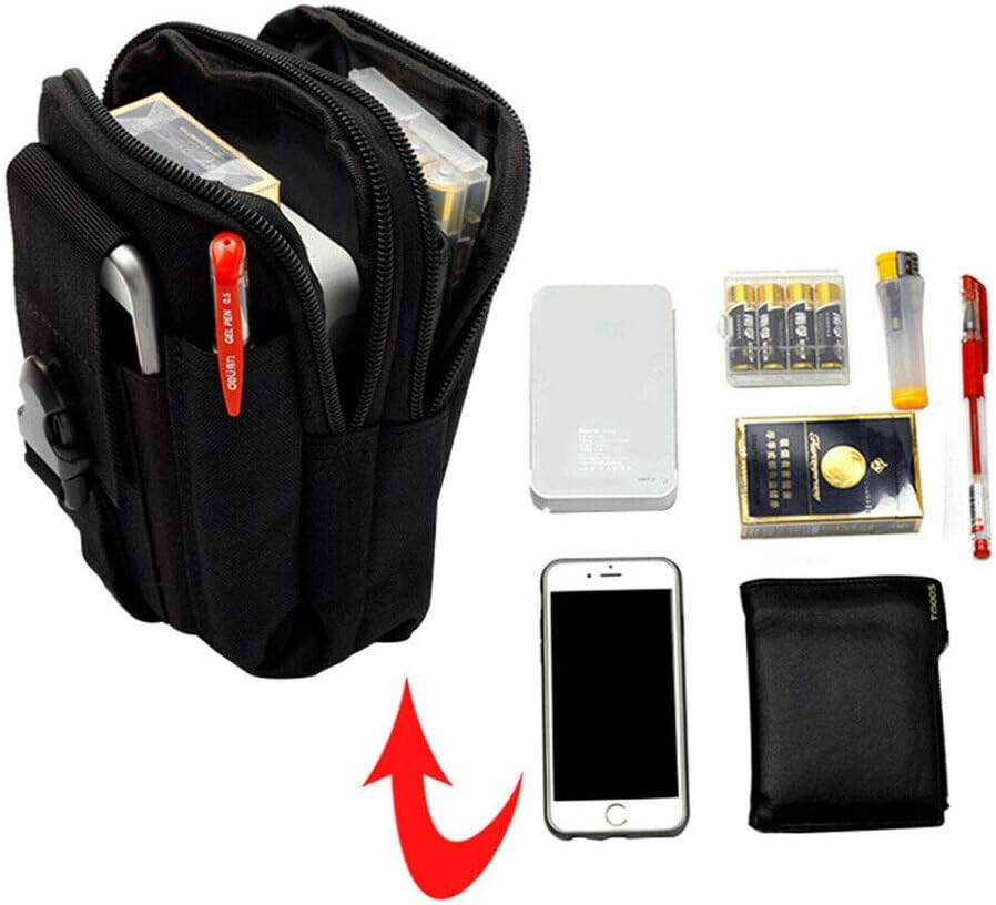 Riloer Motorrad Gürteltasche, Multifunktionale Ox Tuch Wasserdichte Taktische Gürteltasche Motorrad