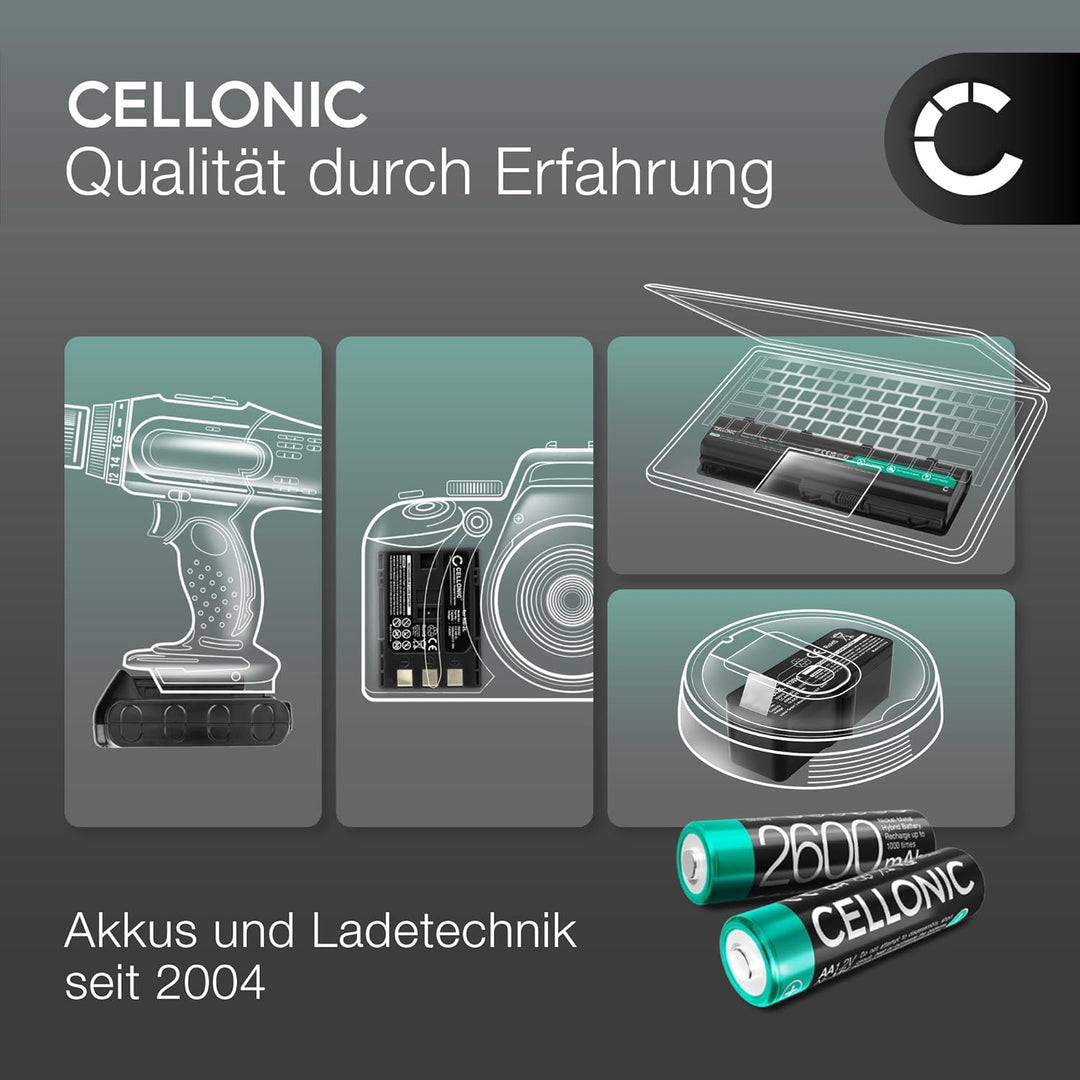 CELLONIC, Lautsprecherakku kompatibel mit Philips BT6000 (5200mAh, 3.7V) Ersatzakku ICR18650-1S2P