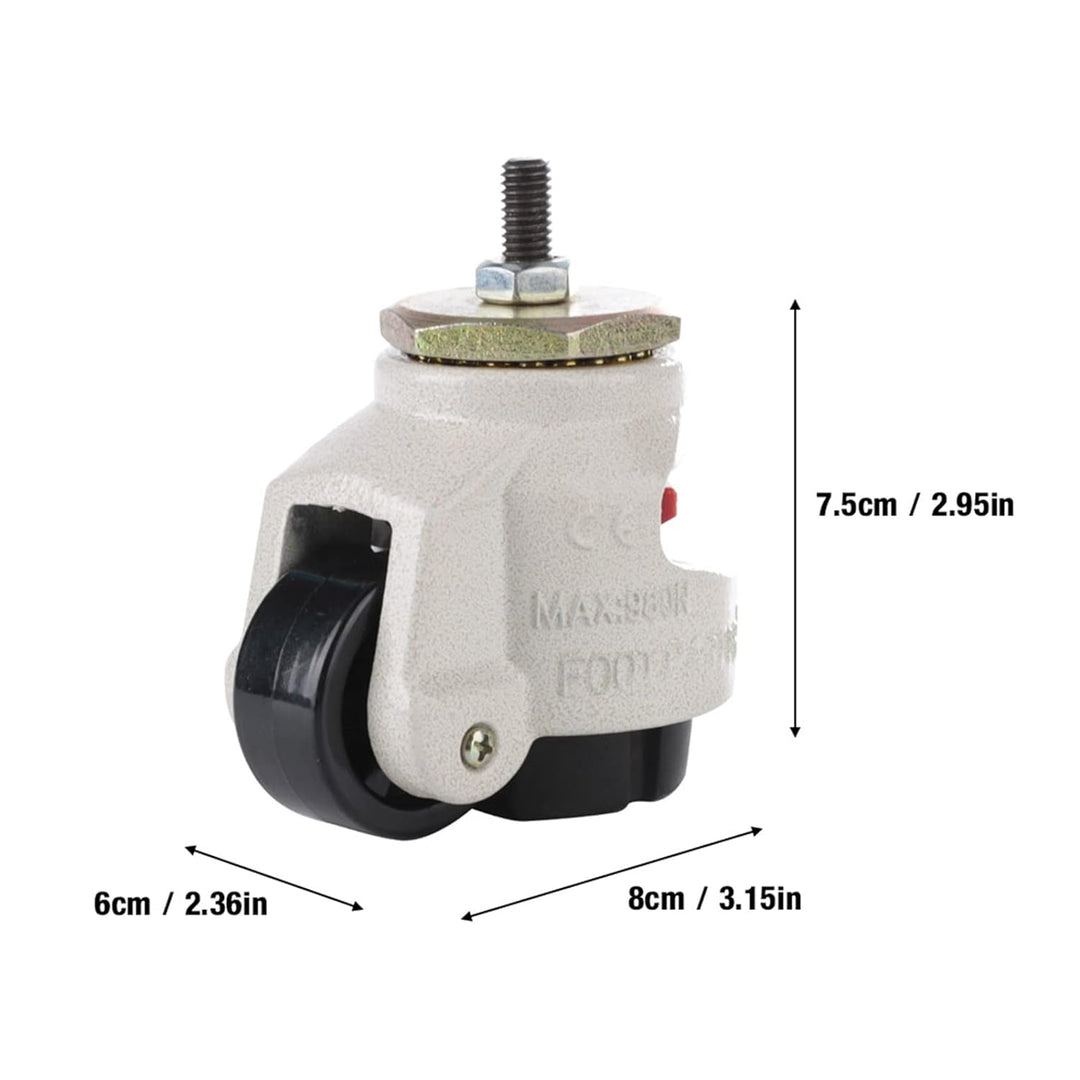 FTVOGUE 4 Stück GD-40S Lenkrollen aus Nylon, für Möbel, Tisch, Rollen, Werkbank, Garage