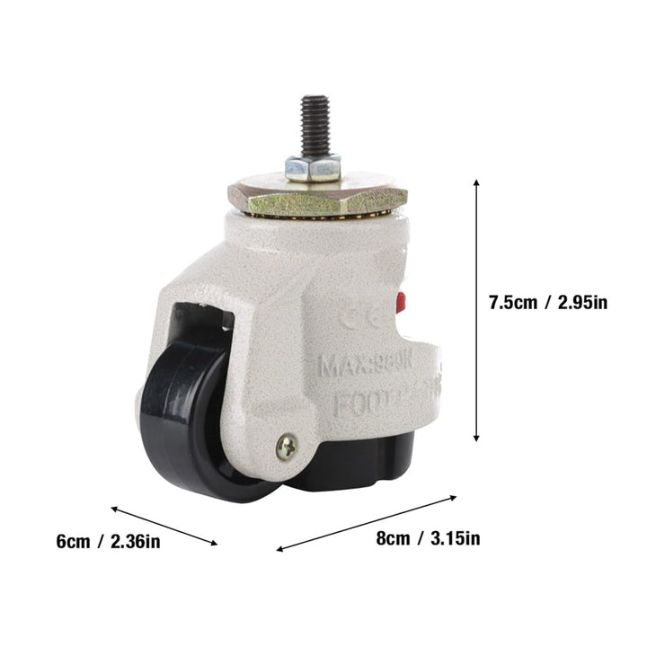 FTVOGUE 4 Stück GD-40S Lenkrollen aus Nylon, für Möbel, Tisch, Rollen, Werkbank, Garage