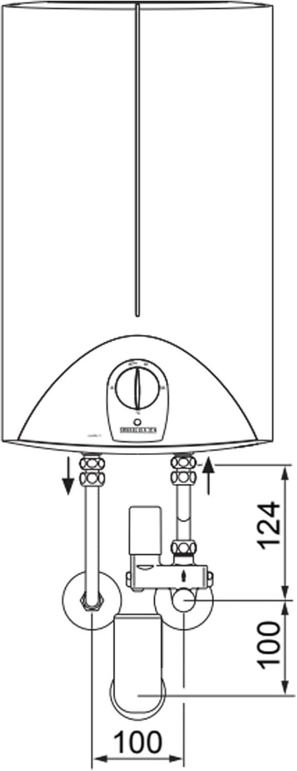 STIEBEL ELTRON Kleinspeicher SH 15 SL, 2 kW, druckfest, Übertisch, stufenlose Temperaturwahl über Dr