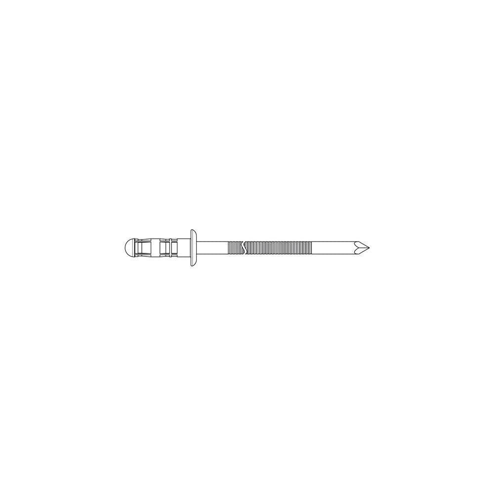 Gesipa Blindniete PolyBulb 250 Stück (Alu/Stahl 4,8x11, Nietschaft-ø 4,8 mm, Scherkraft 1200 N, Zugk