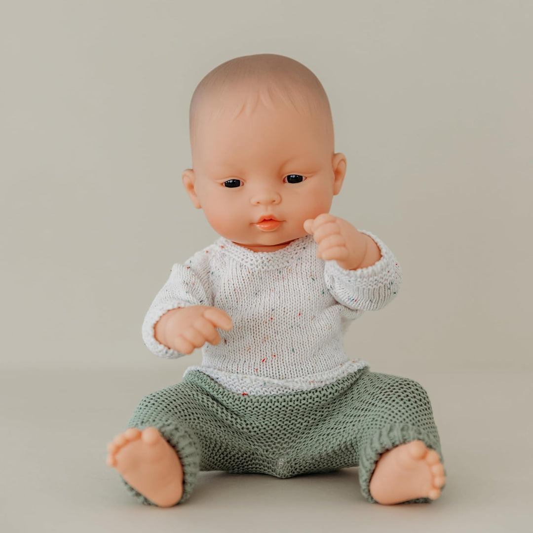 Miniland 31035 - Baby asiatischer Junge Tüte - ohne Unterwäsche, 32 cm ASIATISCHER JUNGE 32CM, ASIAT