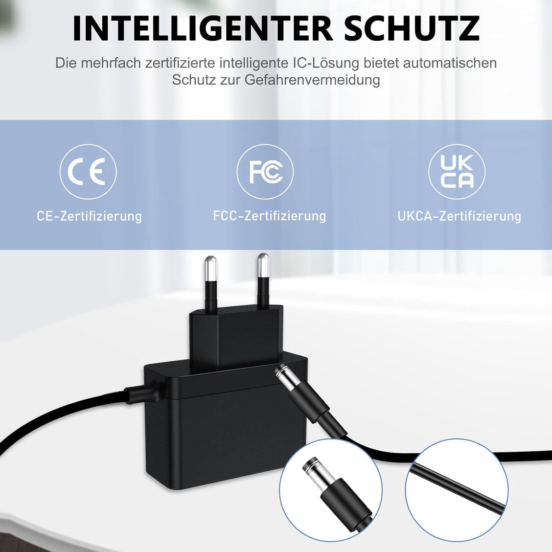 29.4V 400MA Netzteil Ladegerät Kompatibel mit Lubluelu 25000 Pa VD-202Z Akku Staubsauger,schwarz Lad