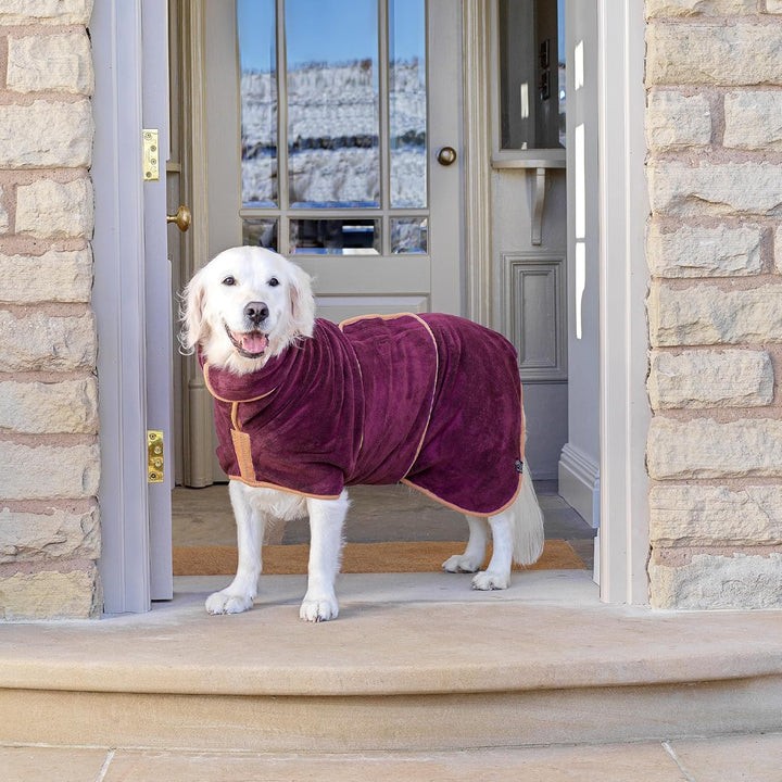 Lucky Paws® Hundebademantel – doppellagiger, Ultra-absorbierender & luxuriös weicher Bademantel Hund