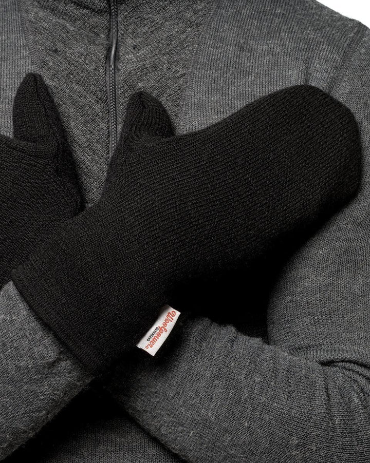 Woolpower 400 Mittens - Merino Fäustlinge/Handschuhe Schwarz M, Schwarz M