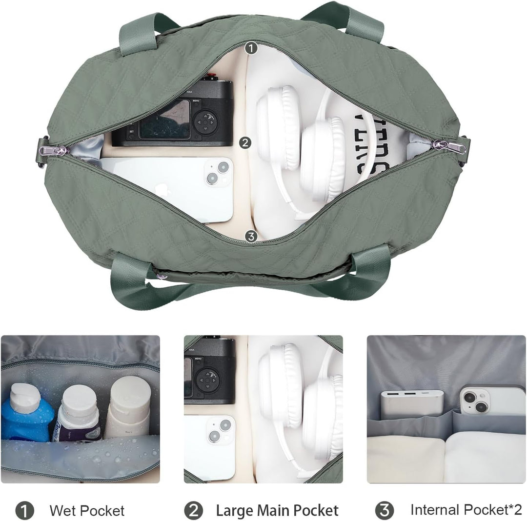 Reisetasche Damen Sporttasche 40x30x20 Ryanair Handgepäck Tasche Weekender Bag Schwimmtasche Wasserd