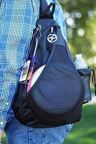 Disc Golf-Rucksack, Slinger-Tasche, 6–12 Scheiben, mehrere Farben Rot/Ausflug, Einfarbig (Getaway So