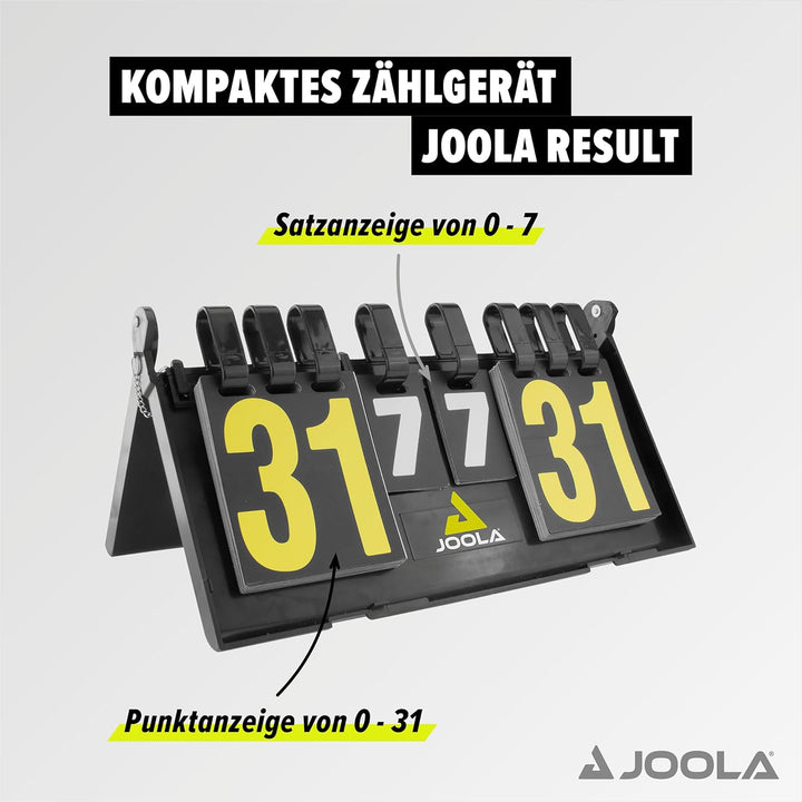 JOOLA Anzeigetafel Result Zählgerät Schwarz 36x21, Schwarz 36x21