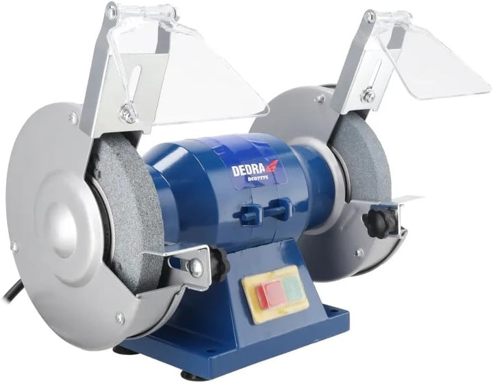 Doppelscheiben-Tischschleifer 150 W DEDRA, 125 × 16 mm, Möglichkeit der Tischbefestigung, Unterspann