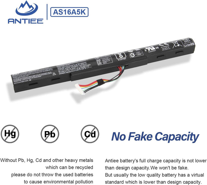 ANTIEE AS16A5K AS16A7K AS16A8K Laptop Akku für Acer Aspire E15 E5-475 E5-475G E5-523 E5-553 E5-575 E