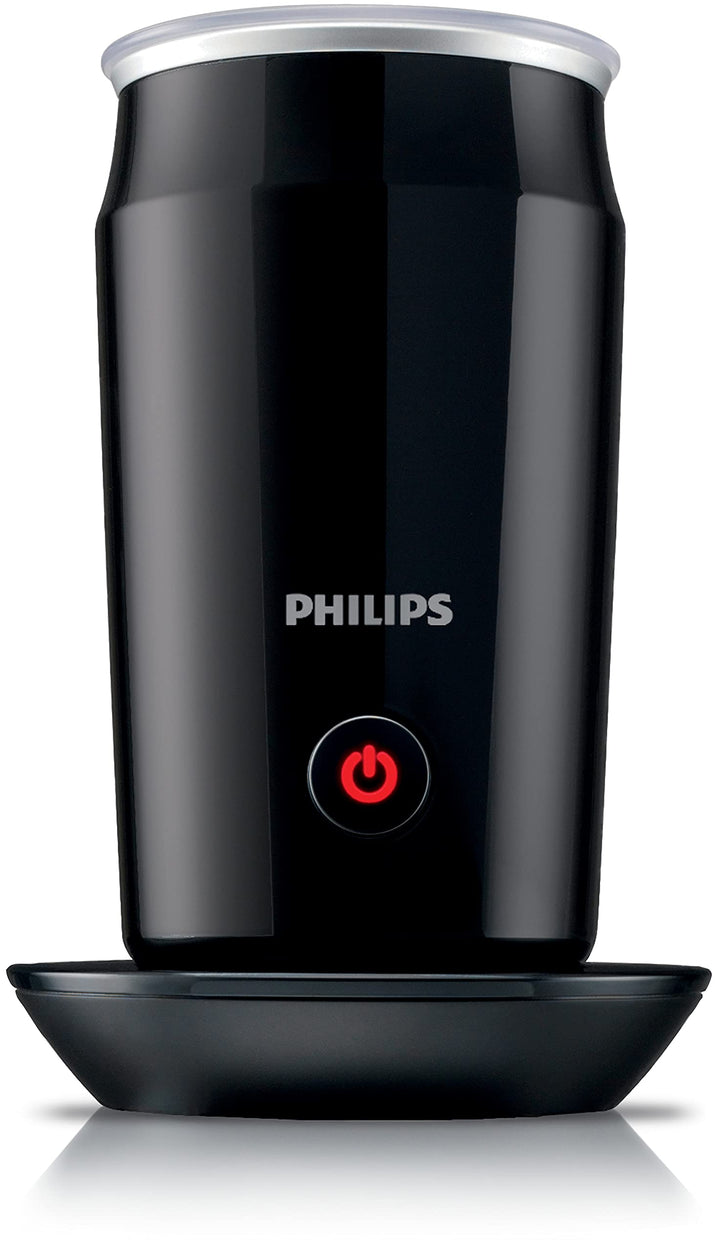 Philips Milk Twister Milchaufschäumer mit heissem und kaltem Schaum, Schwarz