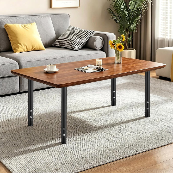 Jahof Tischbein Metall Höhenverstellbar 55-90 cm für Tischplatte, Möbelfüsse Verstellbar für DIY Möb