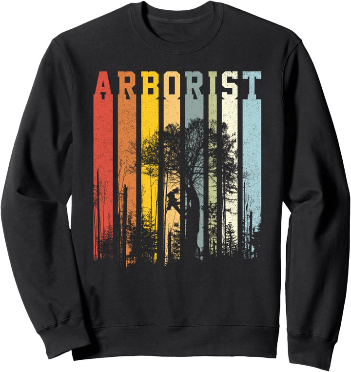 Textstreifen im Vintage-Stil, Design Arborist Sweatshirt