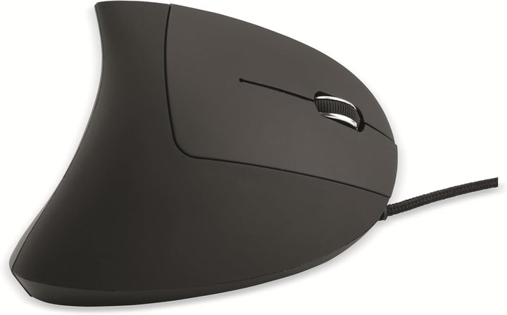 MediaRange ergonomische PC-Maus mit Kabel und 6 Tasten, vertikale Ausführung, DPI einstellbar, Optis