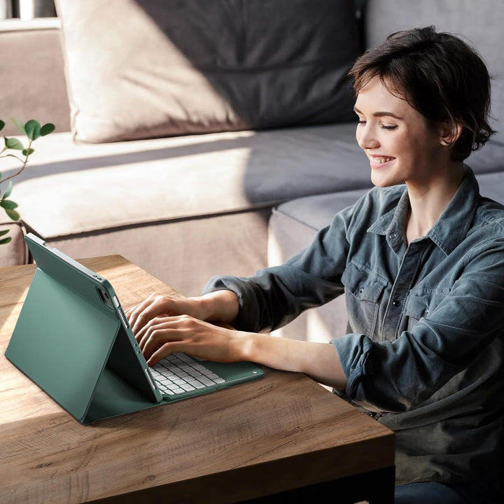 Vobafe Hülle mit Tastatur für iPad Air 13 Zoll M4 M3 M2 (2026/2025/2024), iPad Pro 12.9 (3. 4. 5. 6.