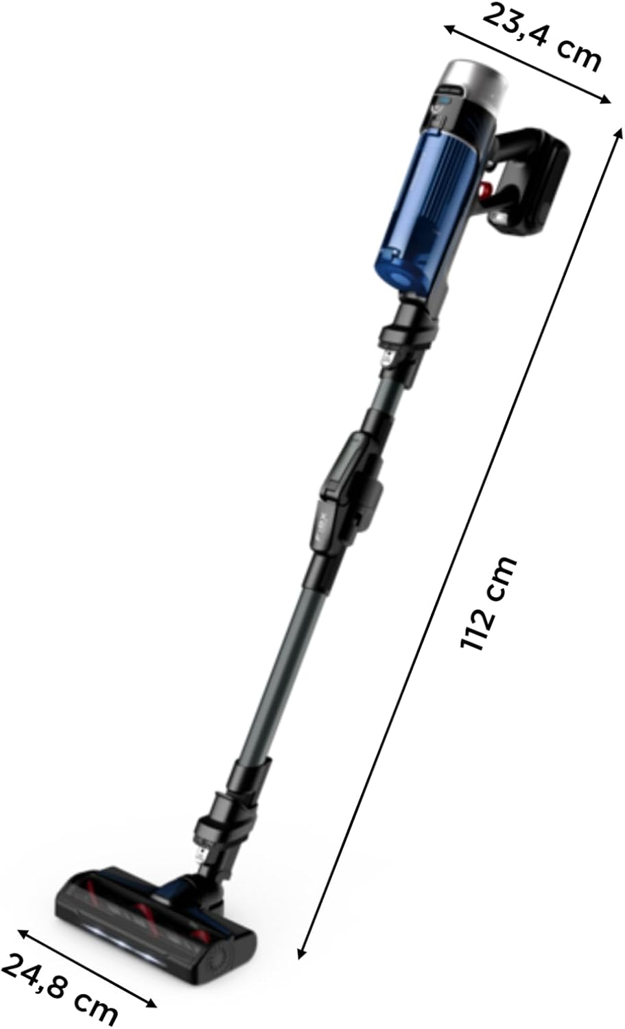 Rowenta X-Force Flex 9.60 Allergy Aqua kabelloser Akku-Stabstaubsauger, 100 Air Watt, herausnehmbare