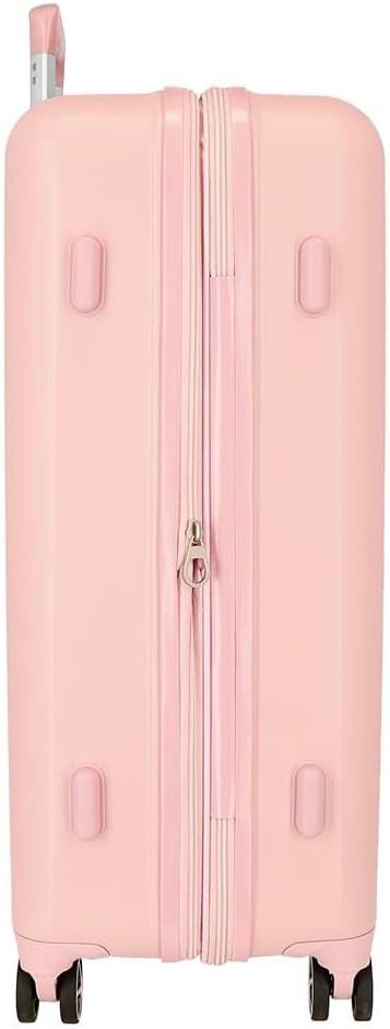 Reebok Roxbury Koffer, mittelgross, Rosa, 48 x 70 x 26 cm, fester ABS-Kunststoff, integrierter TSA-V