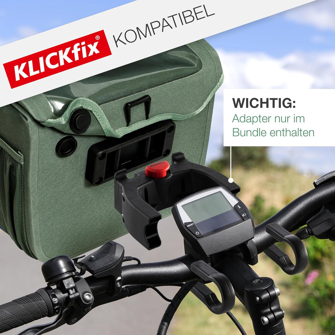 Valkental - Hochwertige & Nachhaltige Lenkertasche mit 7L Volumen | wasserdichte Fahrradtasche Lenke