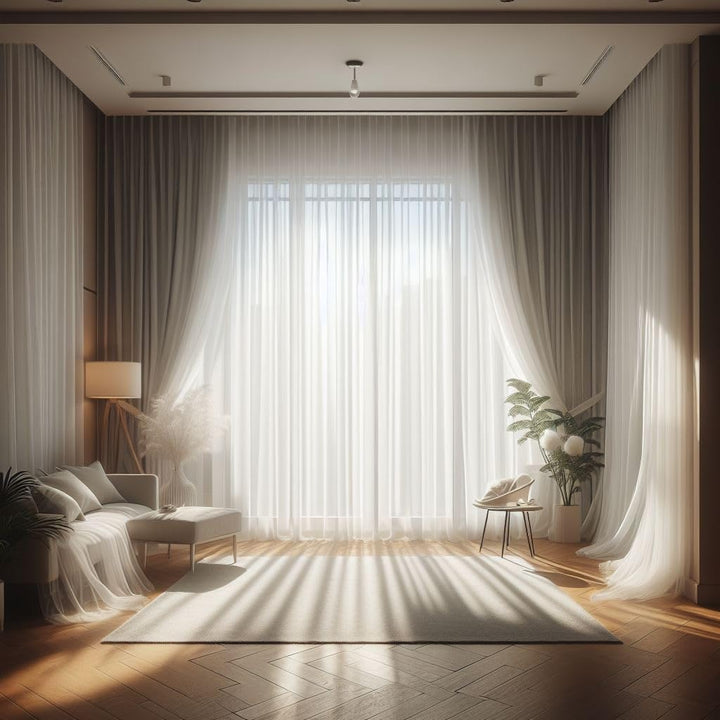 GARDINESTAN JUNG CFO GmbH Gardinen Weiss in Leinenoptik Halbtransparent mit Kräuselband und Bleiband