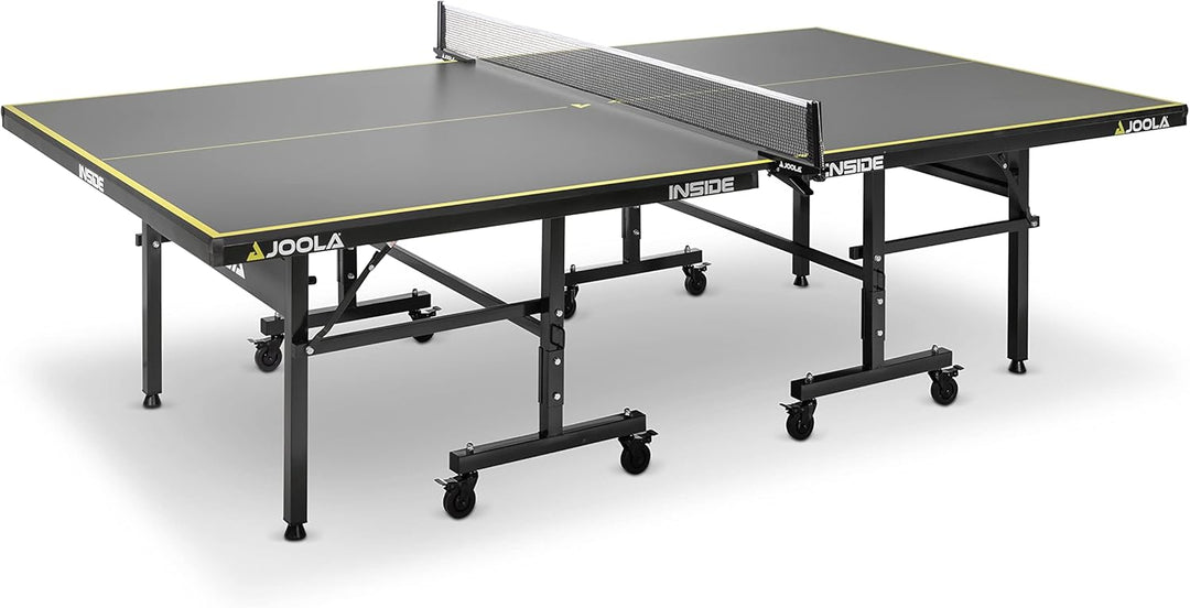 JOOLA Tischtennisplatte Inside - Tischtennistisch Indoor, klappbar, robust, platzsparend - Schneller