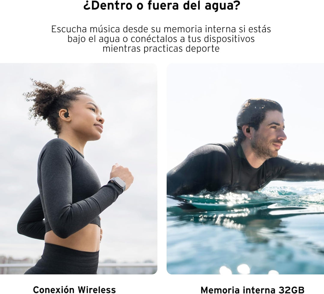 HEAD Bone Kabellose Sport-Kopfhörer, Lauf-Kopfhörer mit 11 Stunden Wiedergabe, Lauf-Kopfhörer mit Kn