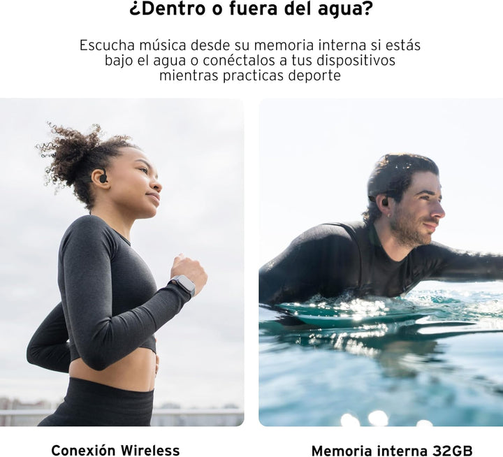 HEAD Bone Kabellose Sport-Kopfhörer, Lauf-Kopfhörer mit 11 Stunden Wiedergabe, Lauf-Kopfhörer mit Kn