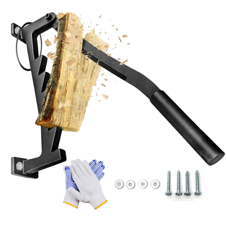 DanDiBo Holzspalter Manuell Wand 96646 Holz Spalten Anzündholz Spalter Wandmontage Brennholzspalter