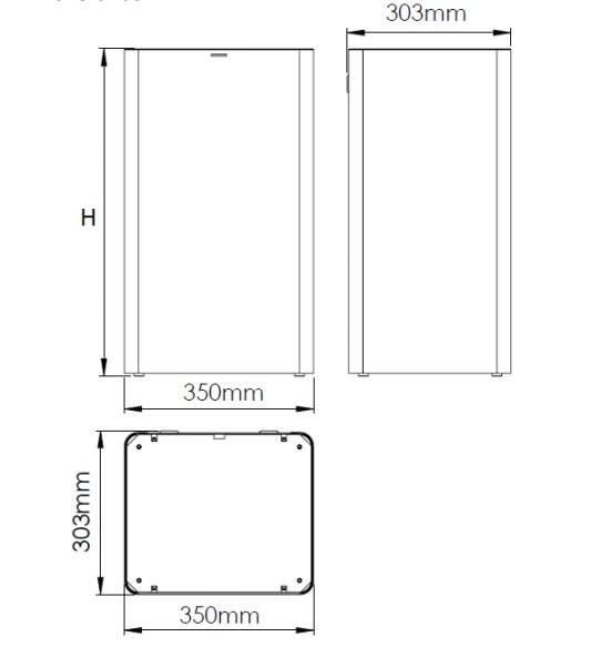 All Care 11075 Dutch Bins Edelstahl Offener Abfallbehälter, 80 Liter, Weiss 80 liters stainless stee