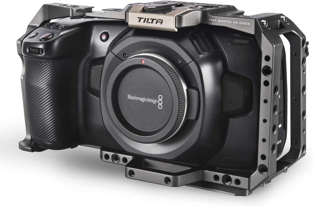 (Tilta Gray) TILTA TA-T01-FCC Full Cage BMPCC 4K / 6K Käfig Kompatibel mit Blackmagic Pocket Cinema