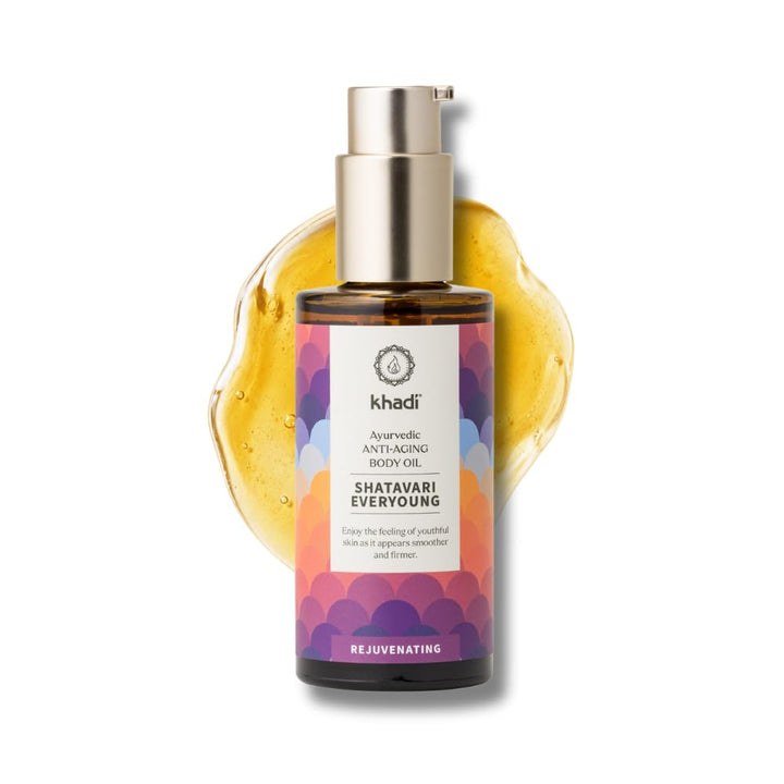 khadi SHATAVARI EVERYOUNG Ayurvedisches Elixier Skin &amp; Soul Oil, Intensives Anti-Aging-Öl, strafft,