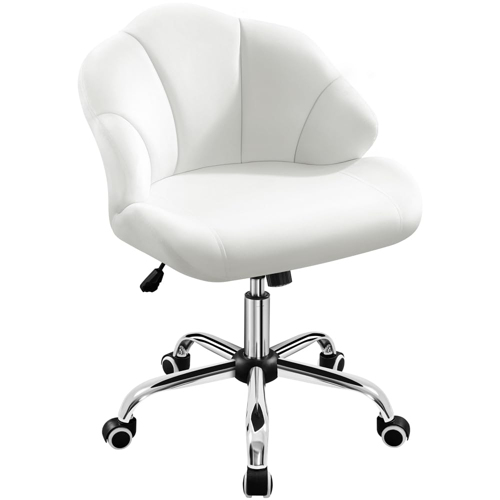 Yaheetech Bürostuhl Ergonomisch Schreibtischstuhl höhenverstellbar Drehstuhl, Bürosessel in Muschelf