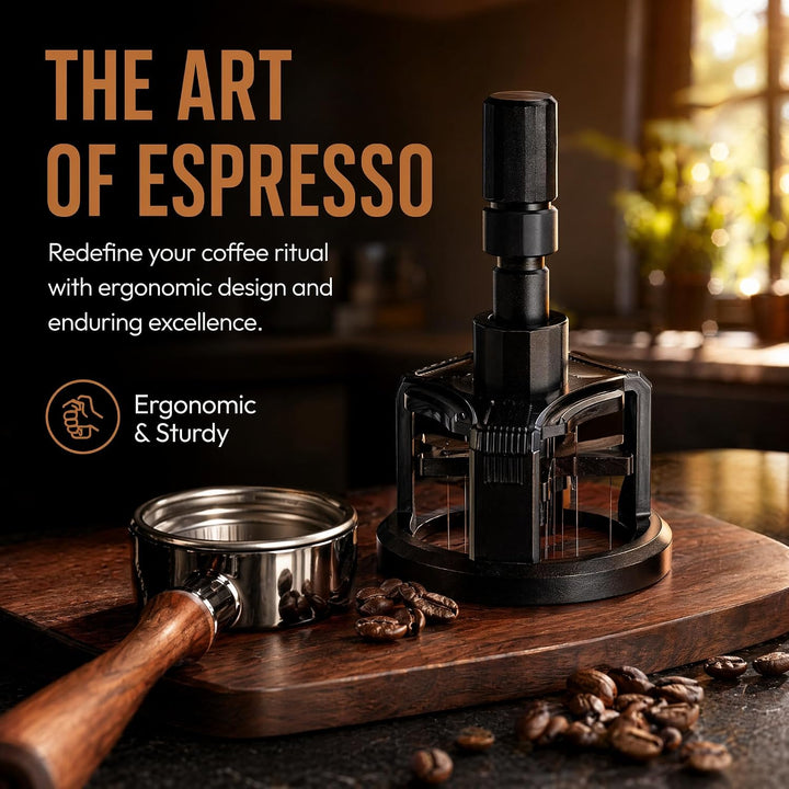 Espresso Nadel Verteiler 58mm Kaffeeverteiler Nadeln Kaffee Tamper Nadel | Verteilerwerkzeug mit 8 N
