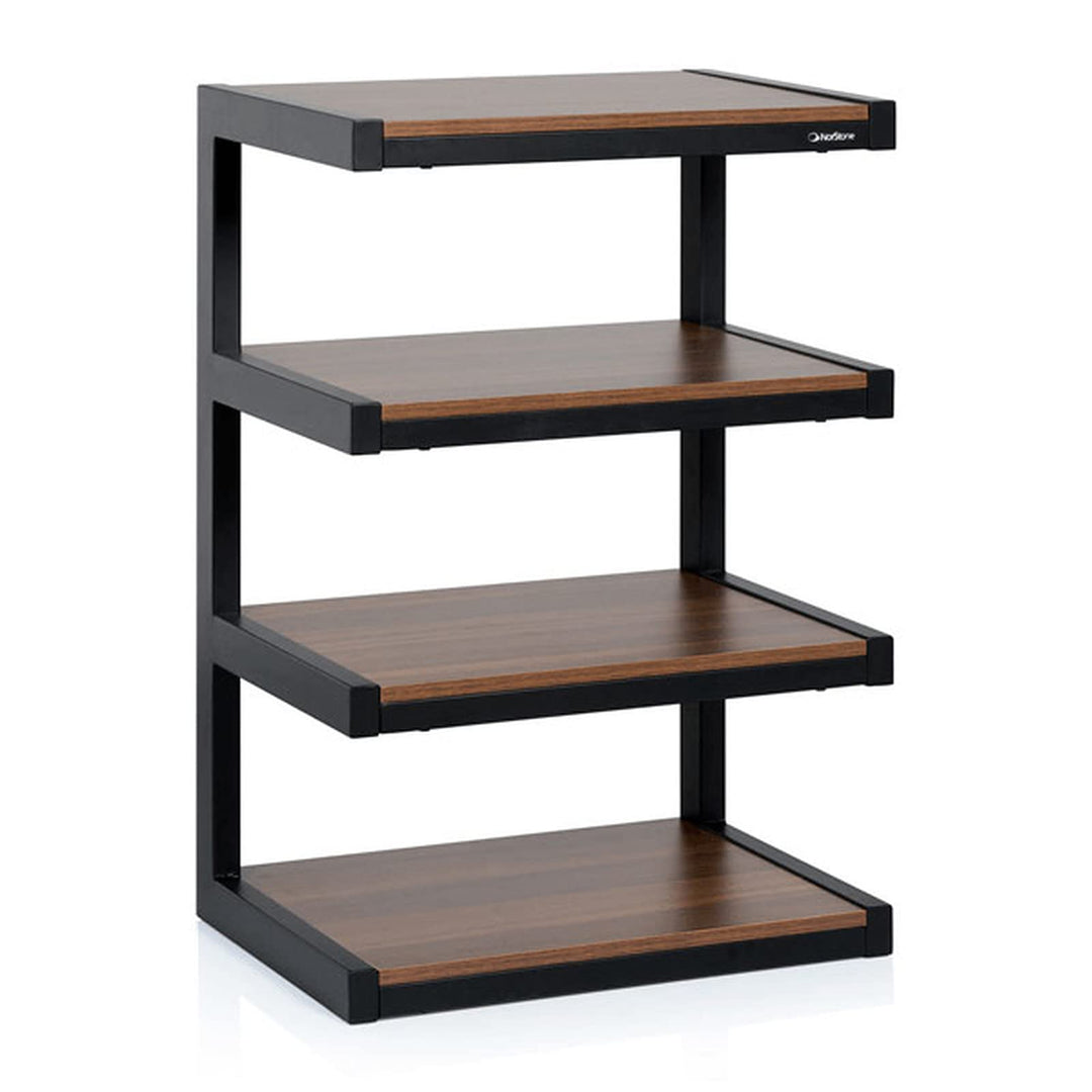 Norstone Esse HiFi-Möbel Schwarz und Walnuss – HiFi-Möbel