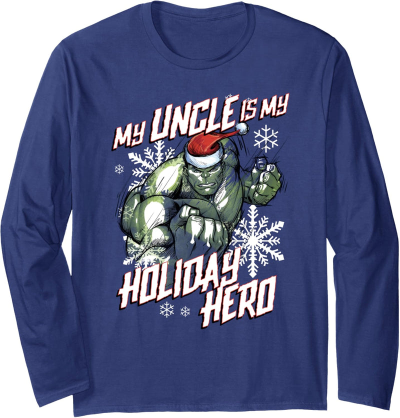 Marvel Hulk Uncle Holiday Hero Weihnachten Langarmshirt