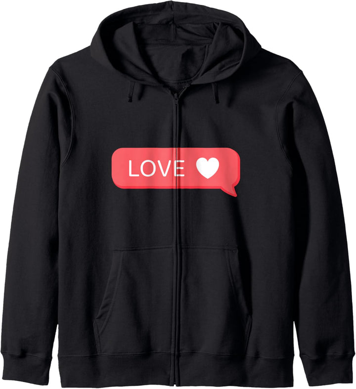 Love Valentinstag Dekoration Paare Partner Kapuzenjacke